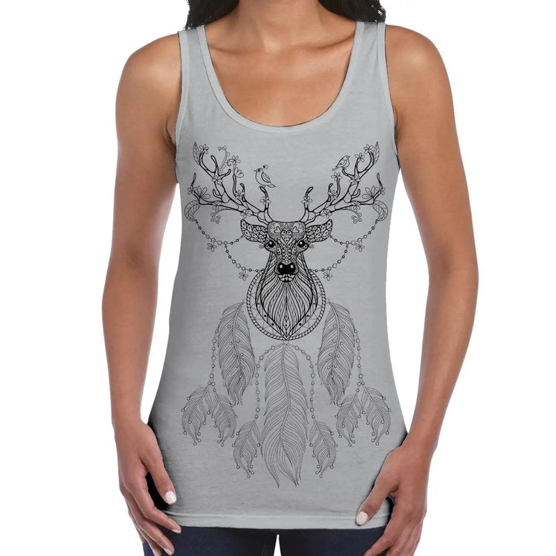 Dreamcatcher With Stags Head Hipster Large Print Women&