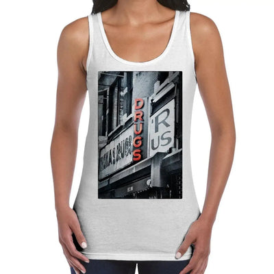 Drugs R Us Large Print Women's Tank Vest Top XXL