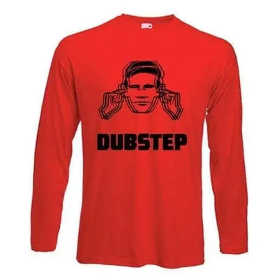 Dubstep Hearing Protection Long Sleeve T-Shirt XL / Red