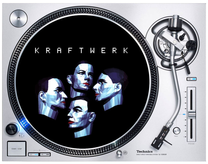 Kraftwerk Electric Caf� DJ Slipmat - Krautrock Electronica Synth Pop Vinyl Turntable