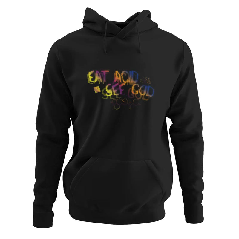 Eat Acid See God LSD Formula Pouch Pocket Hooded Sweatshirt