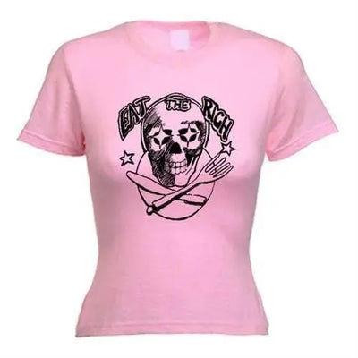 Eat The Rich Women's T-Shirt S / Light Pink