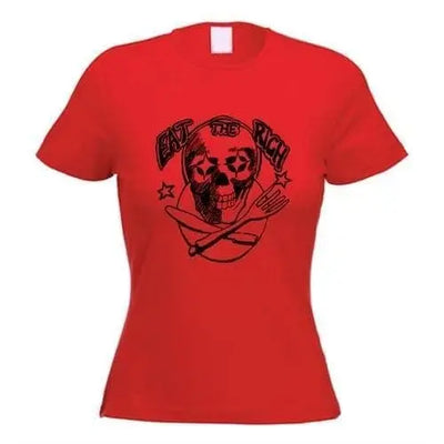 Eat The Rich Women's T-Shirt S / Red