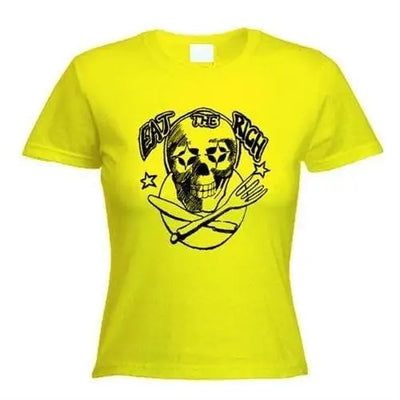 Eat The Rich Women's T-Shirt S / Yellow