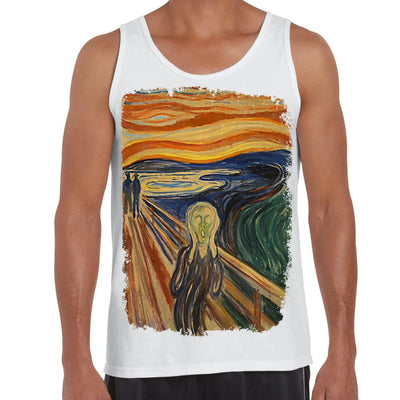 Edvard Munch The Scream Large Print Men's Vest Tank Top L