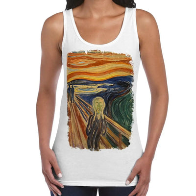 Edvard Munch The Scream Large Print Women's Vest Tank Top M