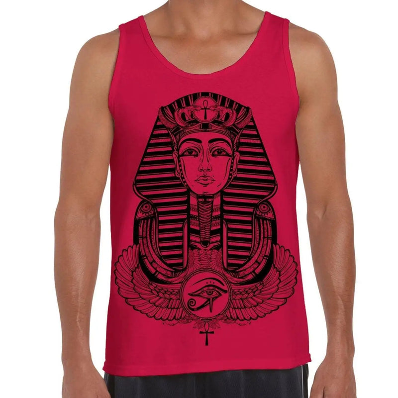 Egyptian Pharoah With Winged Ankh Symbol Large Print Men&