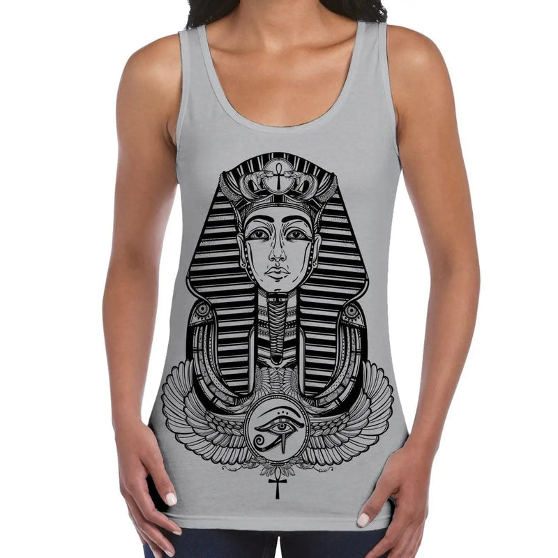 Egyptian Pharoah With Winged Ankh Symbol Large Print Women&