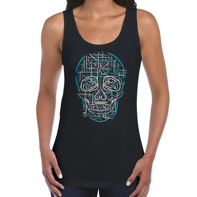 Electric Skull Women's Vest Tank Top M