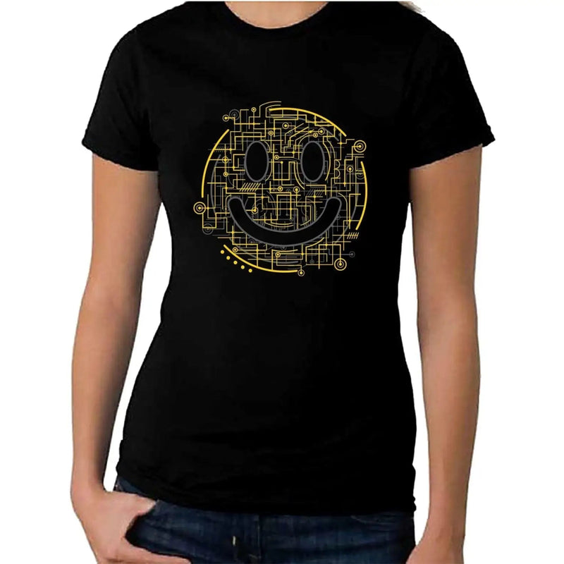 Electric Smiley Acid Face Women&