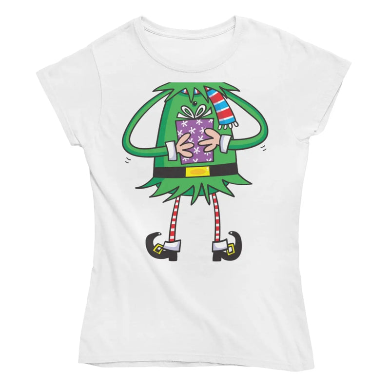 Elf Fancy Dress Women’s Christmas T-Shirt - M - Womens