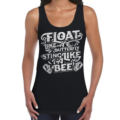 Float Like A Butterfly Sting Like A Bee Boxing Women's Tank Vest Top S