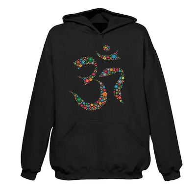 Floral Om Symbol Hoodie