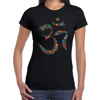 Floral Om Symbol Women's T-Shirt