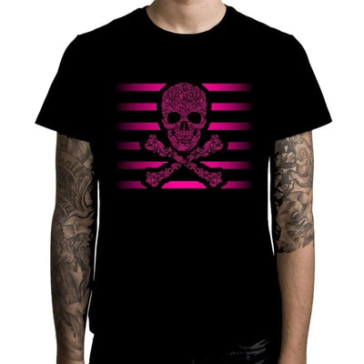 Floral Skull & Crossbones Men's T-Shirt