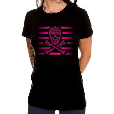 Floral Skull & Crossbones Women's T-Shirt