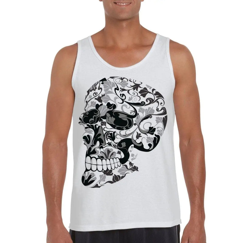 Flower Skull Large Print Men&