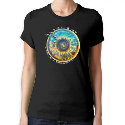 Follow Me I Know A Shortcut Hipster Women's T-Shirt S
