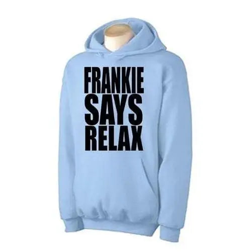Frankie Says Relax Hoodie L / Light Blue