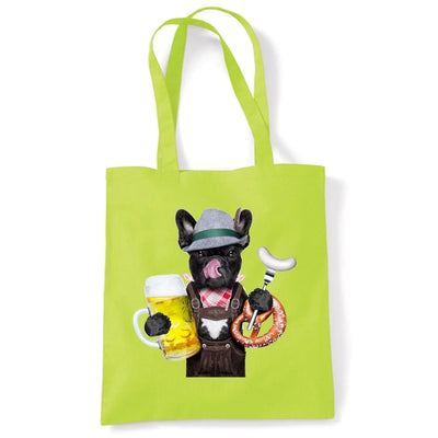 French Bulldog Bavarian Beer Style Tote Shoulder Bag