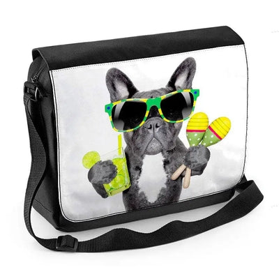 French Bulldog Brazilian Style Laptop Messenger Bag