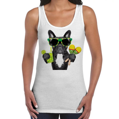 French Bulldog Brazillian Style Women's Tank Vest Top S