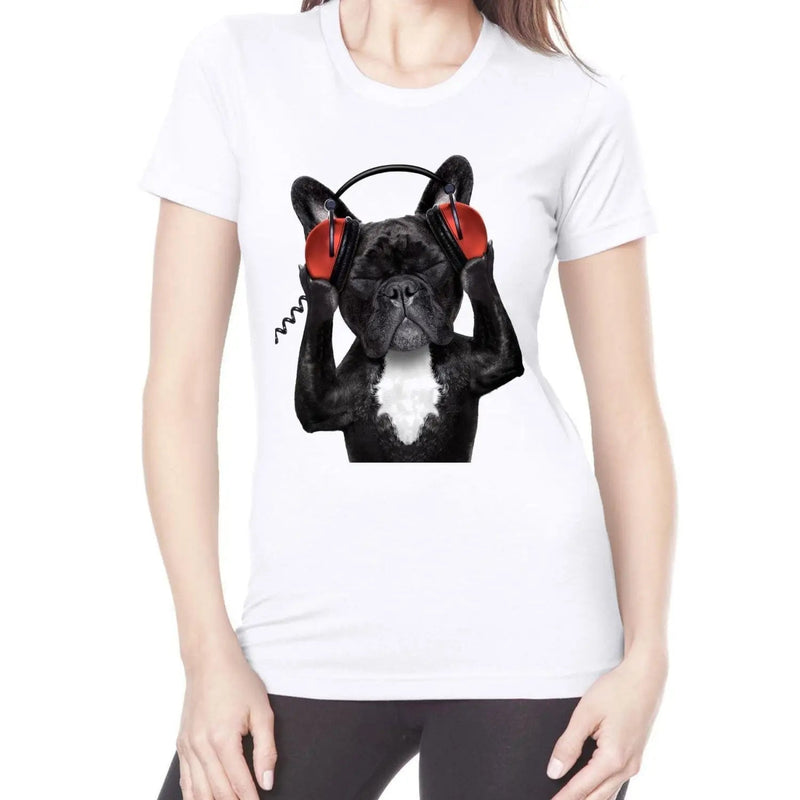 French Bulldog DJ Funny Women&