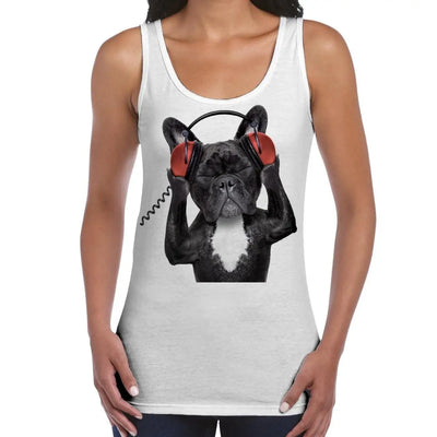 French Bulldog DJ Women's Tank Vest Top XL