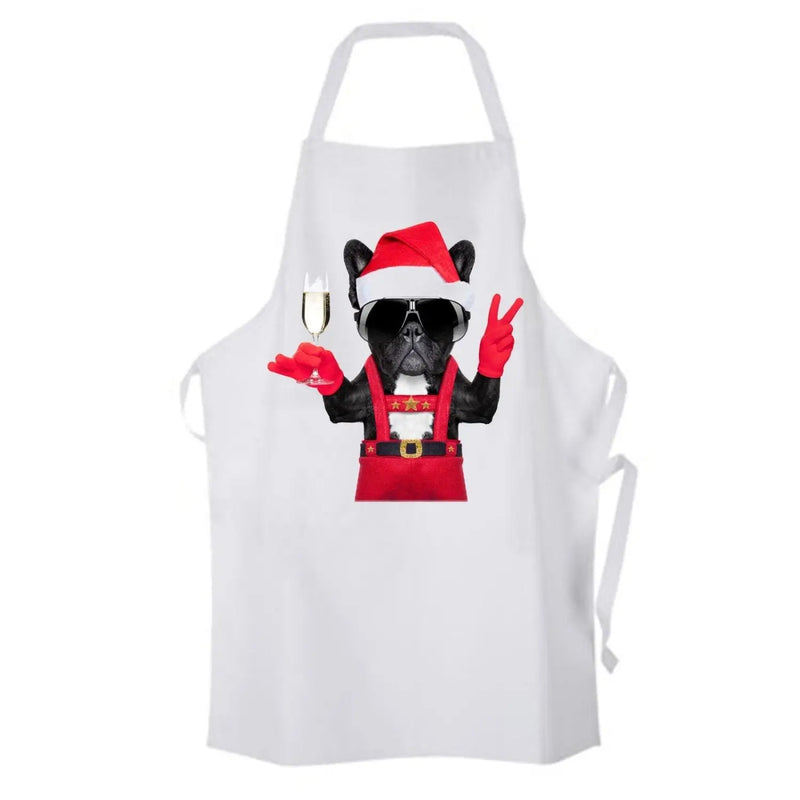 French Bulldog Santa Claus Style Father Christmas Chef&