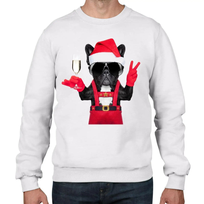 French Bulldog Santa Claus Style Father Christmas Men&