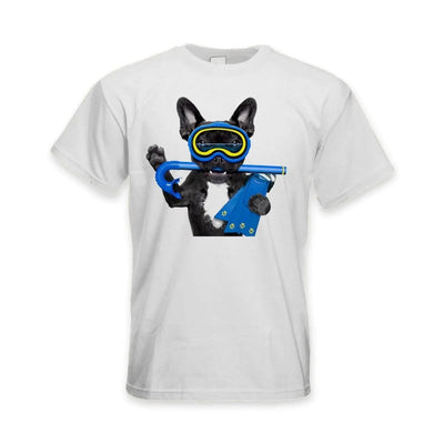 French Bulldog Scuba Diver Men's T-Shirt M