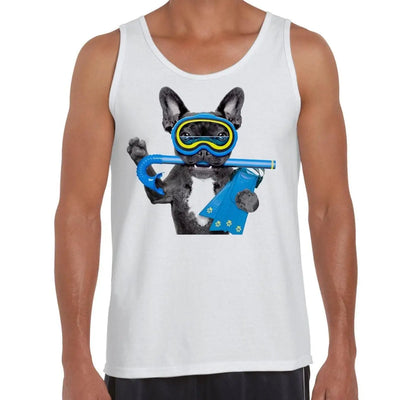 French Bulldog Scuba Diver Men's Tank Vest Top XXL