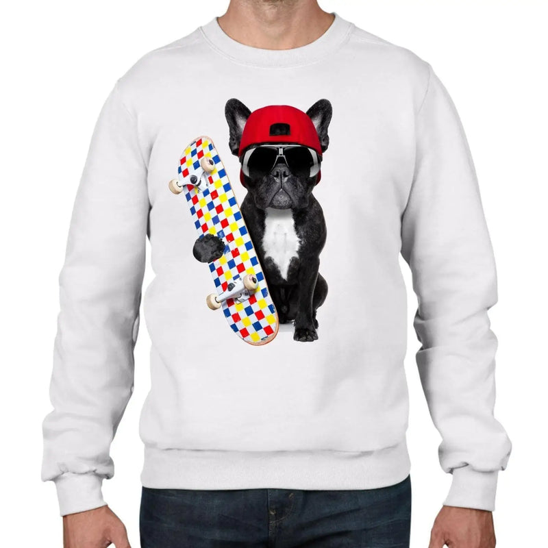 French Bulldog Skateboarder Men&