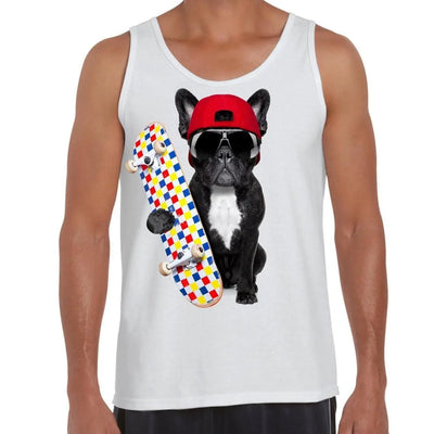 French Bulldog Skateboarder Men's Tank Vest Top XXL