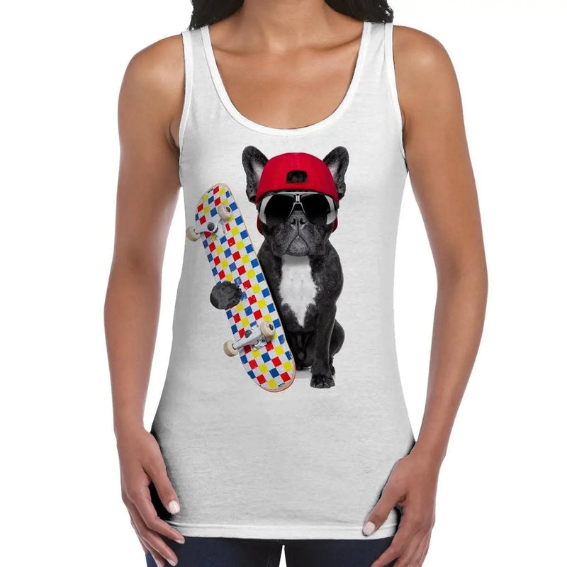 French Bulldog Skateboarder Women&