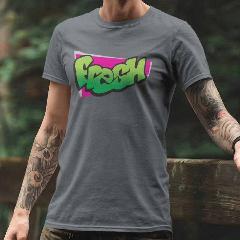 Fresh 1980s Hip Hop Graffiti Mens T-Shirt