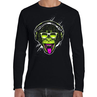 Funky Monkey DJ Men's Long Sleeve T-Shirt L