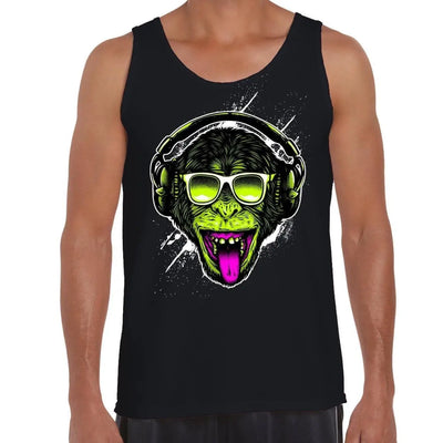 Funky Monkey DJ Men's Tank Vest Top S / Black
