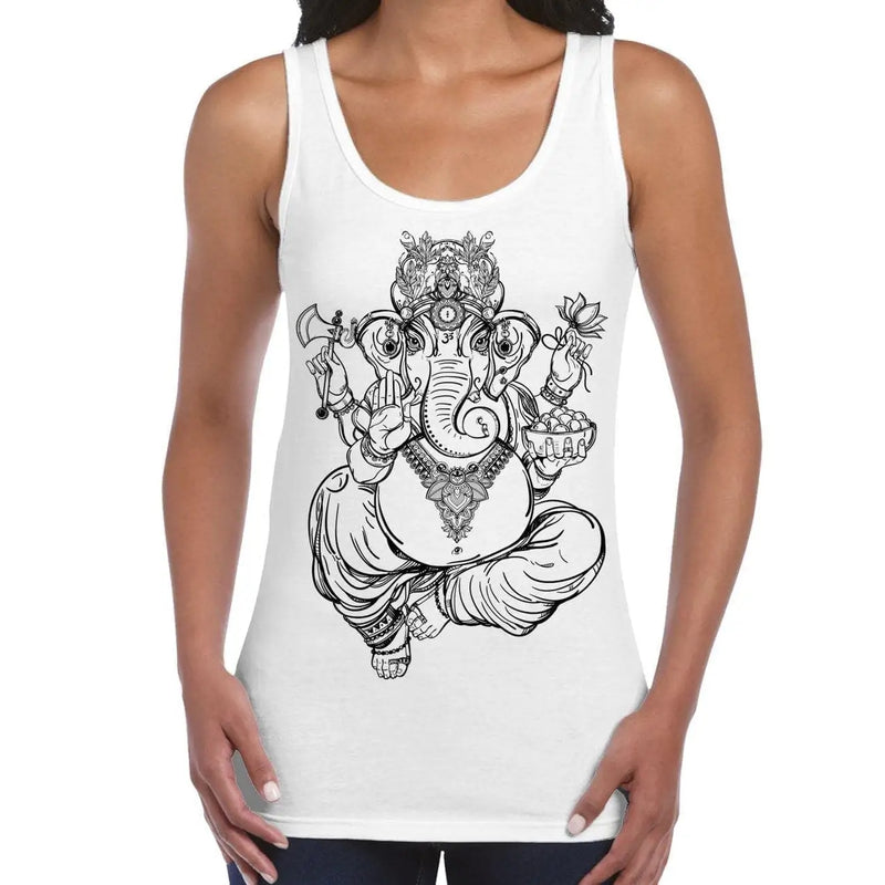 Ganesha Indian Hindu Elephant God Hipster Large Print Women&