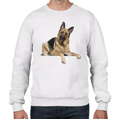 German Shepherd Dogs Animals Men's Sweatshirt Jumper XXL / White