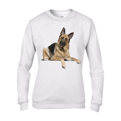 German Shepherd Dogs Animals Women's Sweatshirt Jumper XXL / White