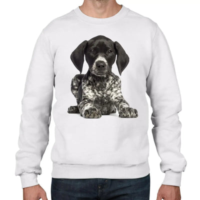 German Short Haired Pointer Dogs Animals Men's Sweatshirt Jumper XL / White