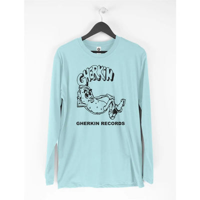 Gherkin Records Long Sleeve T-Shirt - Chicago House Mr Fingers Armando S / Light Blue