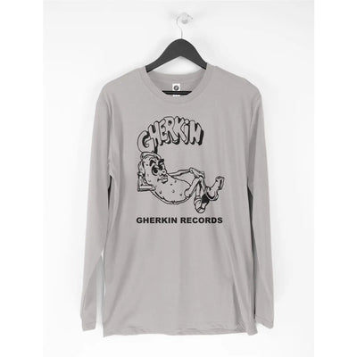 Gherkin Records Long Sleeve T-Shirt - Chicago House Mr Fingers Armando S / Light Grey