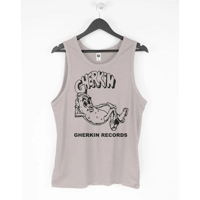 Gherkin Records Vest Top - Chicago House Mr Fingers Armando Mike Dearborn L / Light Grey