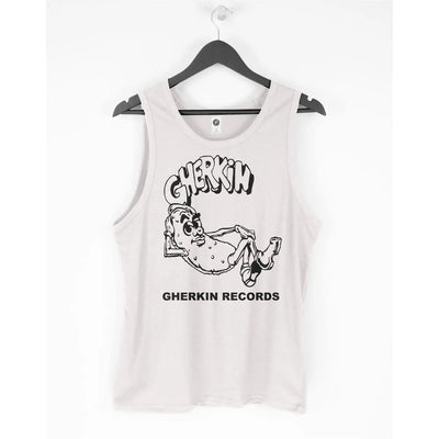 Gherkin Records Vest Top - Chicago House Mr Fingers Armando Mike Dearborn L / White