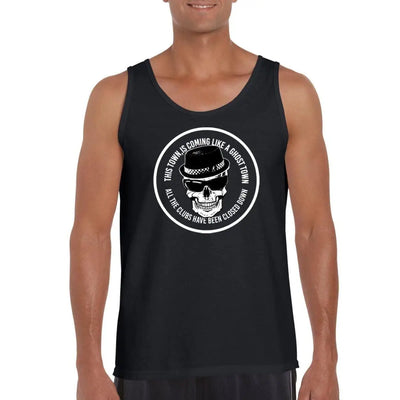 Ghost Town Skull Logo The Specials Ska Men's Vest Top S / Black