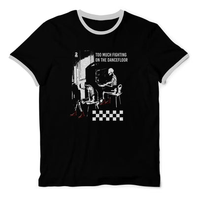 Ghost Town Too Much Fighting The Specials Contrast Ringer T-Shirt M