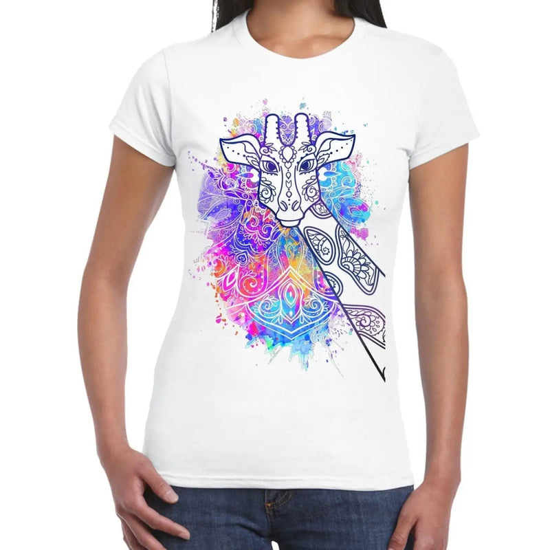 Giraffe Colour Splash Large Print Women&