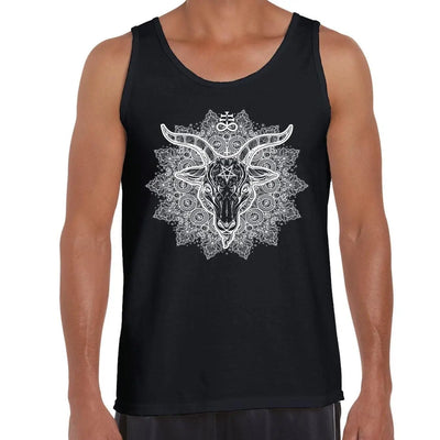 Goat Of Mendes Baphomet Mandala Men's Vest Tank Top L